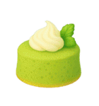 Girly Cafe - Green ver.（個別スタンプ：5）