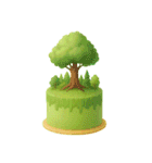 Girly Cafe - Green ver.（個別スタンプ：6）