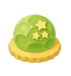 Girly Cafe - Green ver.（個別スタンプ：8）