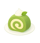 Girly Cafe - Green ver.（個別スタンプ：9）