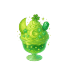 Girly Cafe - Green ver.（個別スタンプ：10）