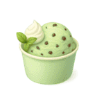 Girly Cafe - Green ver.（個別スタンプ：12）