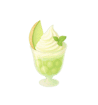 Girly Cafe - Green ver.（個別スタンプ：13）