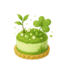 Girly Cafe - Green ver.（個別スタンプ：24）