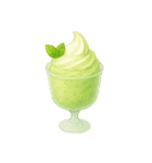 Girly Cafe - Green ver.（個別スタンプ：27）