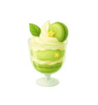 Girly Cafe - Green ver.（個別スタンプ：30）
