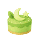 Girly Cafe - Green ver.（個別スタンプ：32）