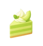 Girly Cafe - Green ver.（個別スタンプ：34）
