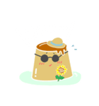 おれプリン「ぷりすけの日常」（個別スタンプ：34）