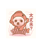夏バージョン水族館と動物園マルチーズ（個別スタンプ：11）