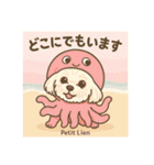 夏バージョン水族館と動物園マルチーズ（個別スタンプ：13）