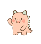 ゆるモン！ピンク恐竜の毎日スタンプ（個別スタンプ：2）