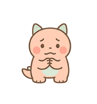 ゆるモン！ピンク恐竜の毎日スタンプ（個別スタンプ：3）