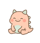 ゆるモン！ピンク恐竜の毎日スタンプ（個別スタンプ：4）