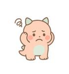 ゆるモン！ピンク恐竜の毎日スタンプ（個別スタンプ：5）