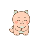 ゆるモン！ピンク恐竜の毎日スタンプ（個別スタンプ：7）