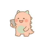 ゆるモン！ピンク恐竜の毎日スタンプ（個別スタンプ：9）