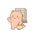ゆるモン！ピンク恐竜の毎日スタンプ（個別スタンプ：11）