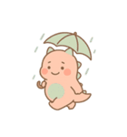 ゆるモン！ピンク恐竜の毎日スタンプ（個別スタンプ：12）