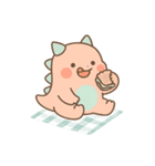 ゆるモン！ピンク恐竜の毎日スタンプ（個別スタンプ：15）