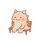 ゆるモン！ピンク恐竜の毎日スタンプ（個別スタンプ：18）