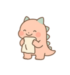 ゆるモン！ピンク恐竜の毎日スタンプ（個別スタンプ：22）