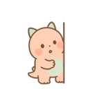 ゆるモン！ピンク恐竜の毎日スタンプ（個別スタンプ：33）