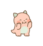 ゆるモン！ピンク恐竜の毎日スタンプ（個別スタンプ：40）