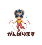 かわキュン女の子スタンプ❷（個別スタンプ：1）