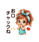 かわキュン女の子スタンプ❷（個別スタンプ：25）