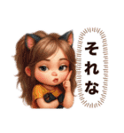 かわキュン女の子スタンプ❷（個別スタンプ：38）