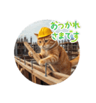 ネコ現場編（個別スタンプ：19）