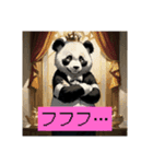 紳士的なパンダのスタンプ（個別スタンプ：24）