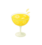 Girly Cafe - Yellow ver.（個別スタンプ：5）