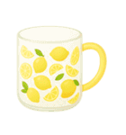 Girly Cafe - Yellow ver.（個別スタンプ：16）