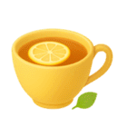 Girly Cafe - Yellow ver.（個別スタンプ：24）