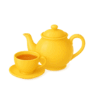 Girly Cafe - Yellow ver.（個別スタンプ：25）