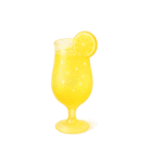 Girly Cafe - Yellow ver.（個別スタンプ：35）