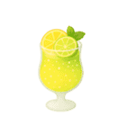 Girly Cafe - Yellow ver.（個別スタンプ：39）