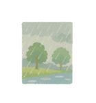 やさしいちぎり絵たより 四季のたより（個別スタンプ：5）
