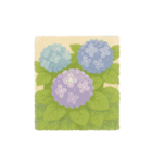 やさしいちぎり絵たより 四季のたより（個別スタンプ：8）