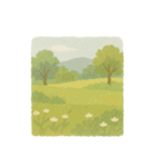 やさしいちぎり絵たより 四季のたより（個別スタンプ：9）