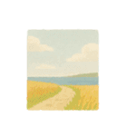 やさしいちぎり絵たより 四季のたより（個別スタンプ：11）