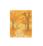 やさしいちぎり絵たより 四季のたより（個別スタンプ：12）