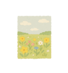 やさしいちぎり絵たより 四季のたより（個別スタンプ：16）