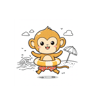 なつとサルのものがたり（個別スタンプ：6）