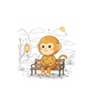 なつとサルのものがたり（個別スタンプ：17）