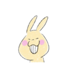 うさぎリアクションスタンプ（個別スタンプ：3）