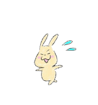 うさぎリアクションスタンプ（個別スタンプ：5）