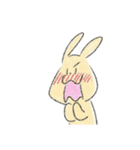 うさぎリアクションスタンプ（個別スタンプ：7）